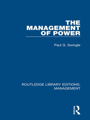 cover image of The Management of Power